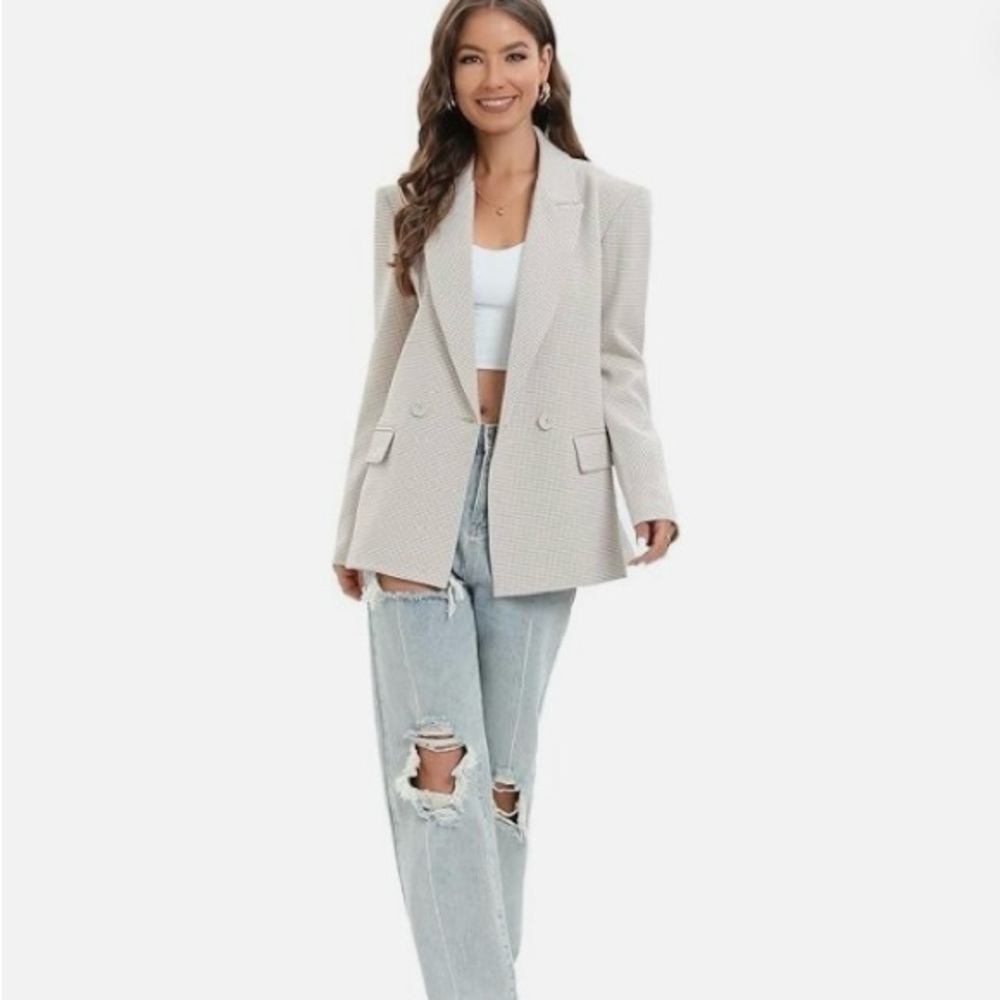 TRNY Women’s Oversized Double-Breasted Blazer Jacket Size L‎